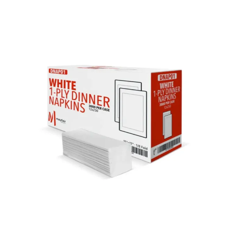 1 Ply White Dinner Napkins – 2