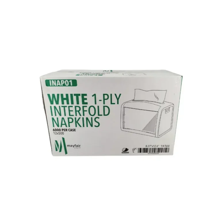 1 Ply White Interfold Napkins – Case 1