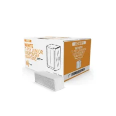 1 Ply White Junior Dispenser Napkins - Mayfair, Case