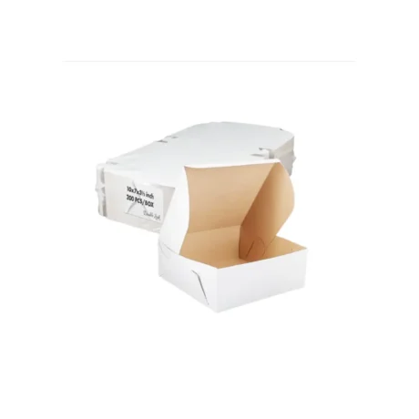 10 x 7 x 3 1/2 White Cake Boxes