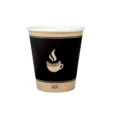 10oz Printed Ebony Hot Paper Cups – 50 Pack 2