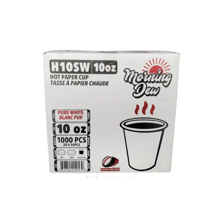 10oz White Hot Paper Cups – 1