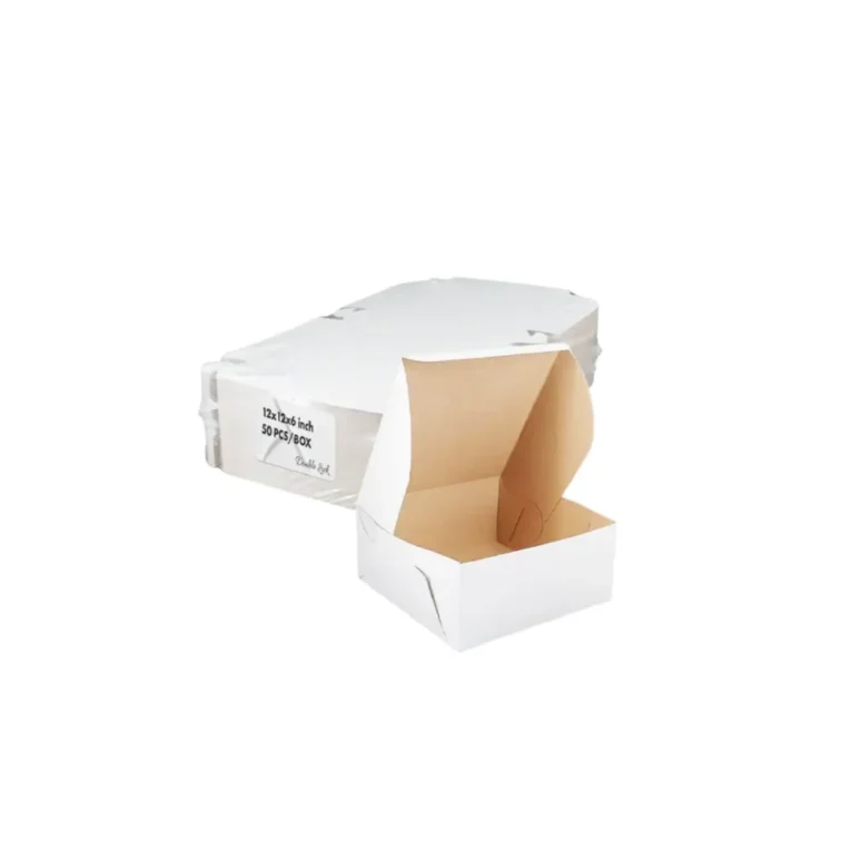 12 x 12 x 6 White Cake Boxes 1