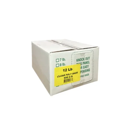 Clear Poly Bags - 12lb, Case