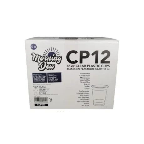 12oz Clear PET Cups  - Case