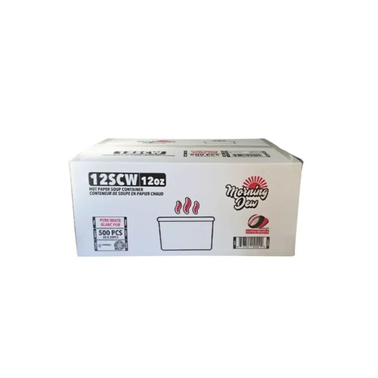 12oz White Paper Soup Cups – Case 2