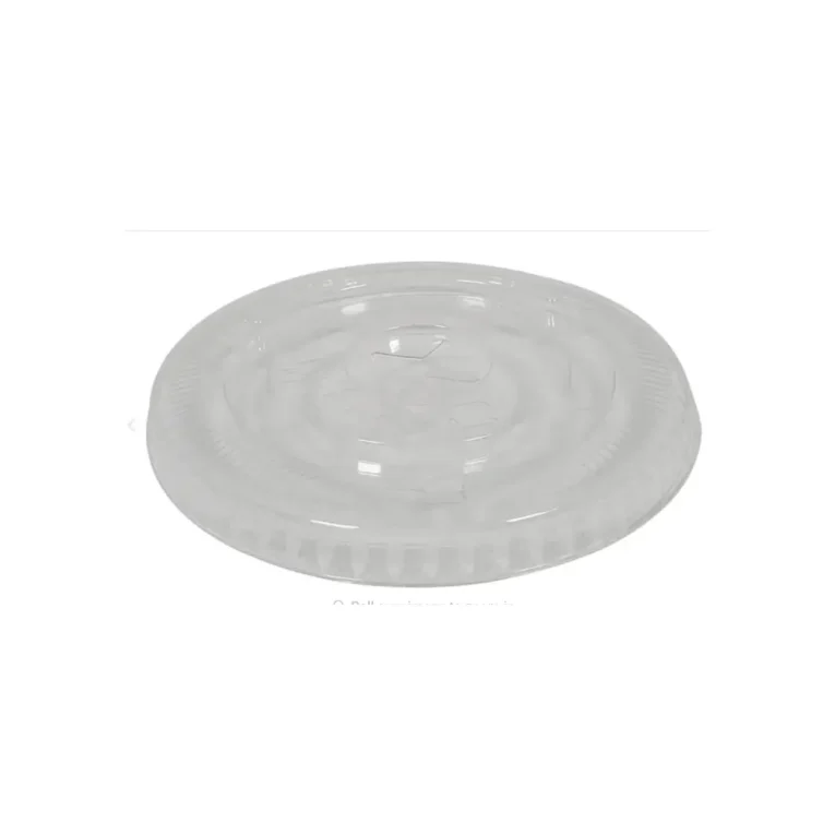 12oz X-Slot Flat Clear PET Lids for 12oz Clear PET Cups – 50 Pack 1