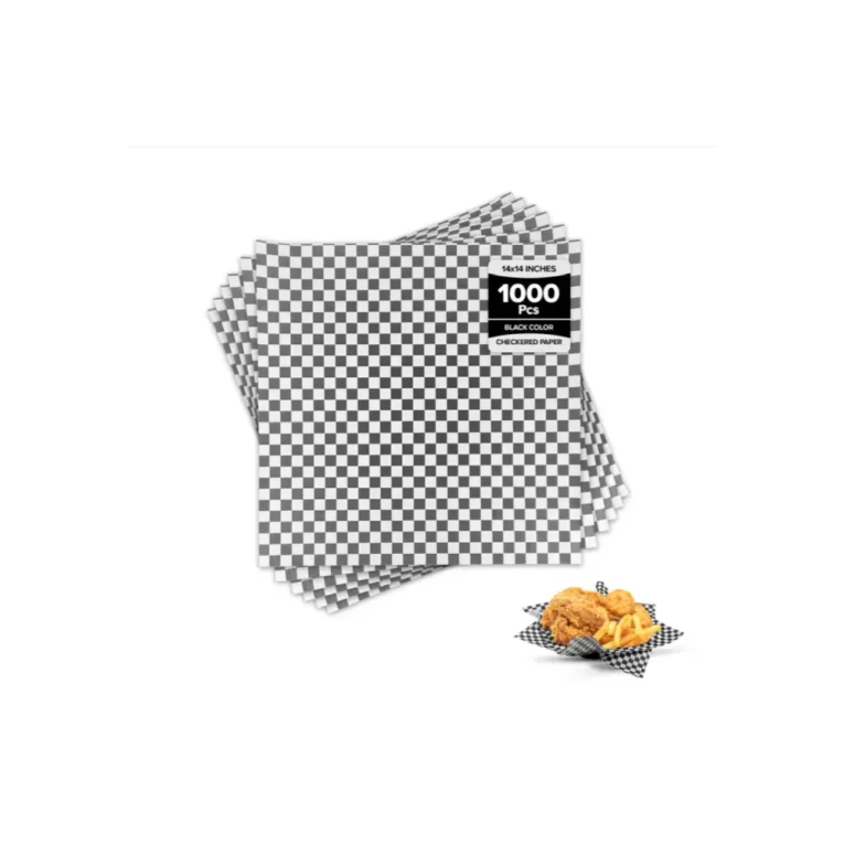 14x14 black checkered paper