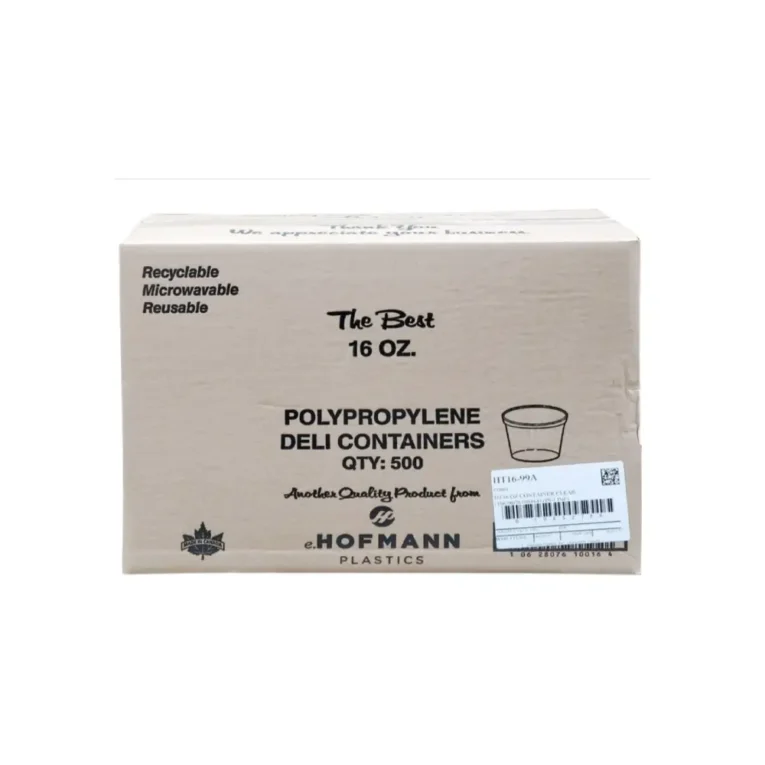 16oz Cyclindrical PET Deli Clear Containers 2