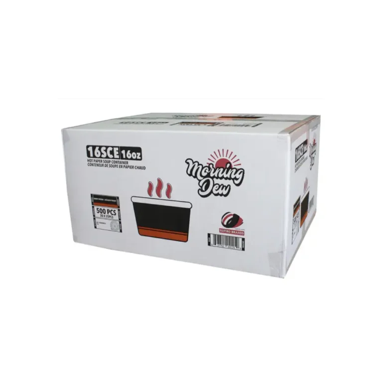 16oz Printed Paper Soup Cups – Case 3