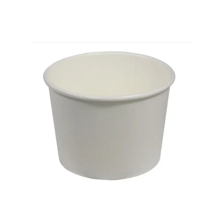16oz White Paper Soup Cups – Case 1