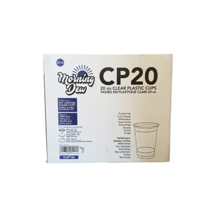 20oz Clear PET Cups – 2