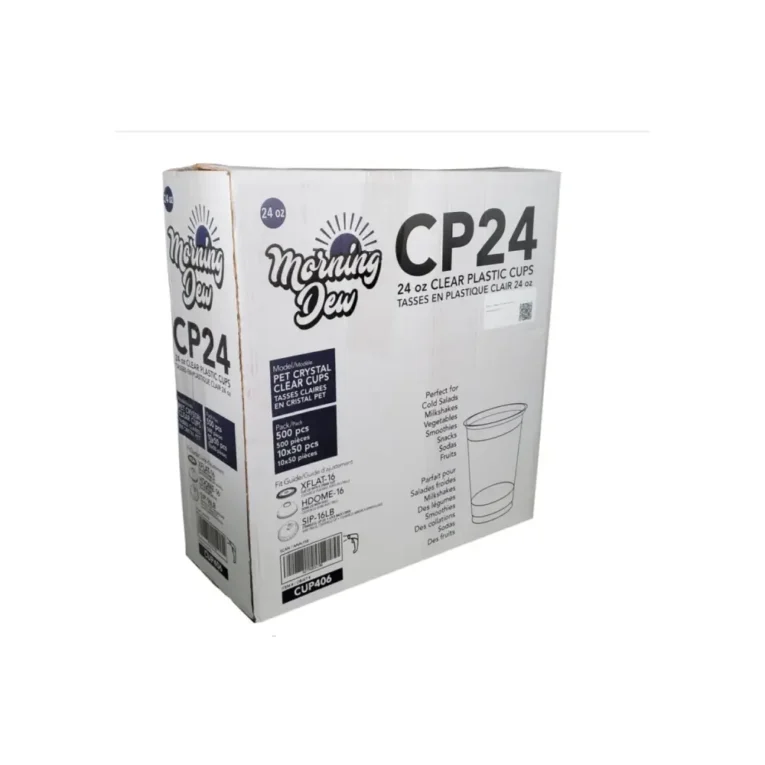 24oz Clear PET Cups – Case 2