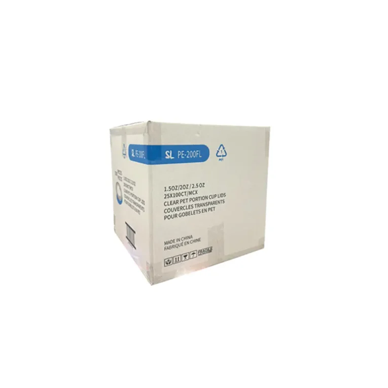 2oz Clear PET Plastic Portion Lids 2