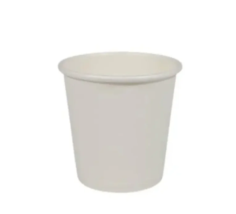 4oz White Hot Paper Cups – 50 Pack 1