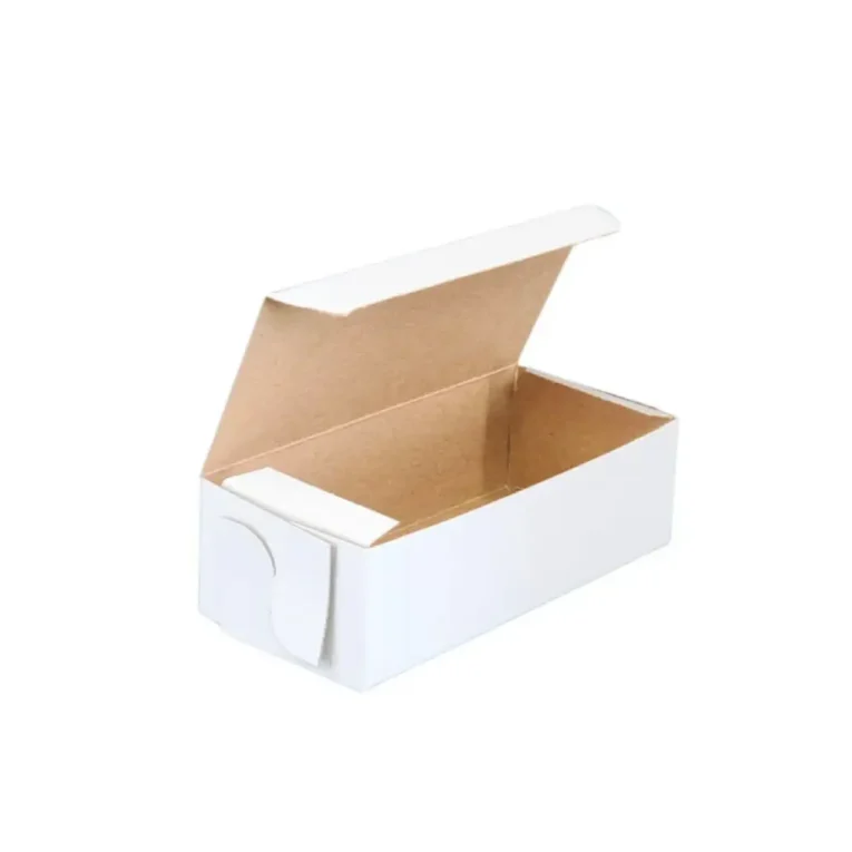 5 1-2 x 2 3-4 x 1 3-4 White Cake Boxes 1-2lb