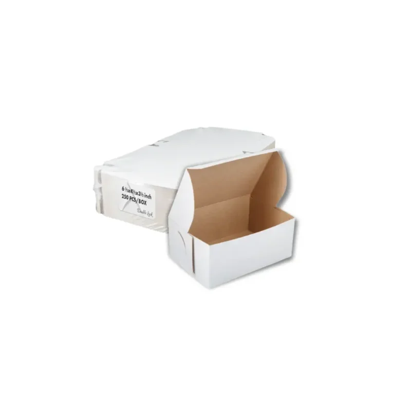 6 1-2 x 4 1-2 x 3 1-2 White Cake Boxes