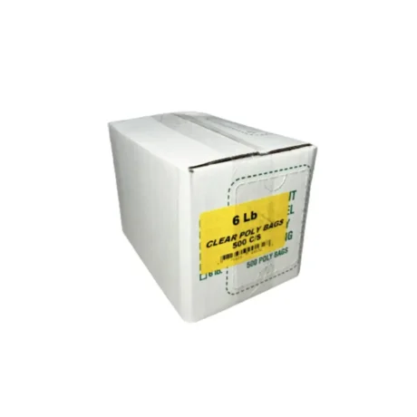 Clear Poly Bags - 6lb, Case