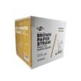 6″ Brown Paper Cocktail Straw Bulk – 8mm – Case 4