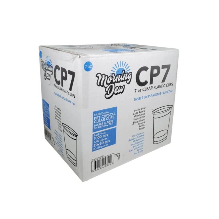 7oz Clear PET Cups – Case 1