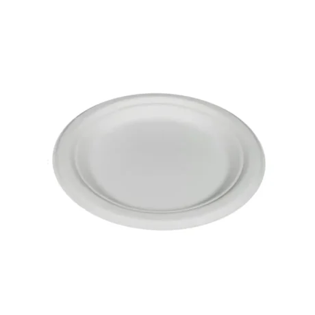 7" Round Bagasse Appetizer Plates  - 125 Pack