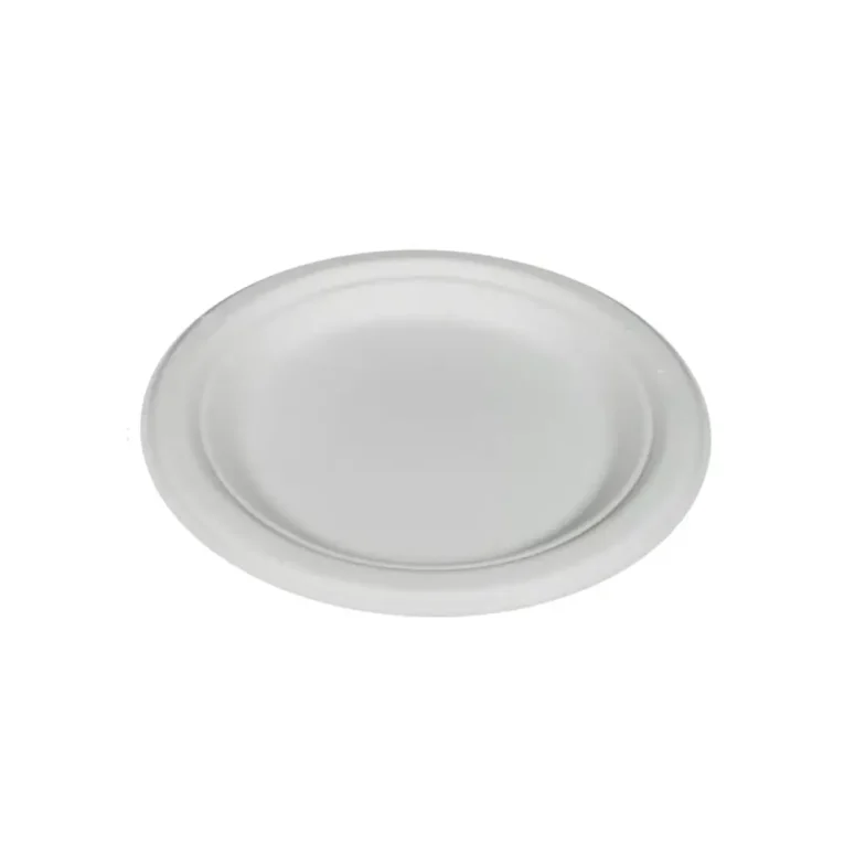 7″ Round Bagasse Appetizer Plates – 1