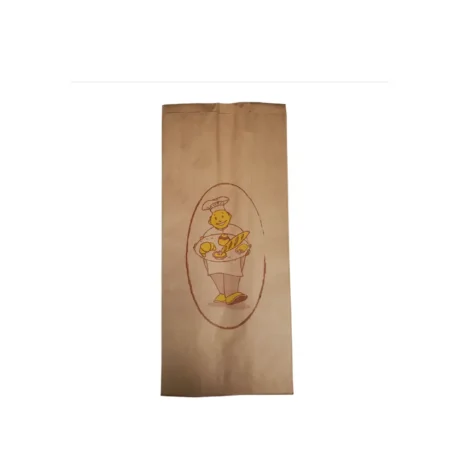 7" x  4" x 16" Kraft Medium Printed Bread Bag