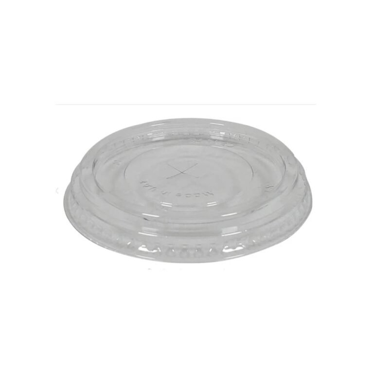 8-10oz X-Slot Flat Clear PET Lids for 8oz & 10oz Clear PET Cups – 2