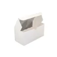 8 x 4 x 4 White Cupcake Boxes With Window Double 1