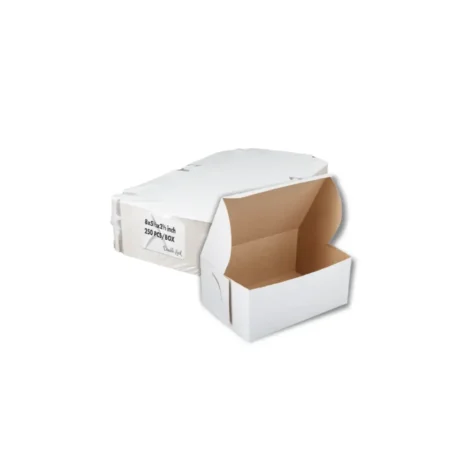 8 x 5 1/2 x 2 1/2 White Cake Boxes