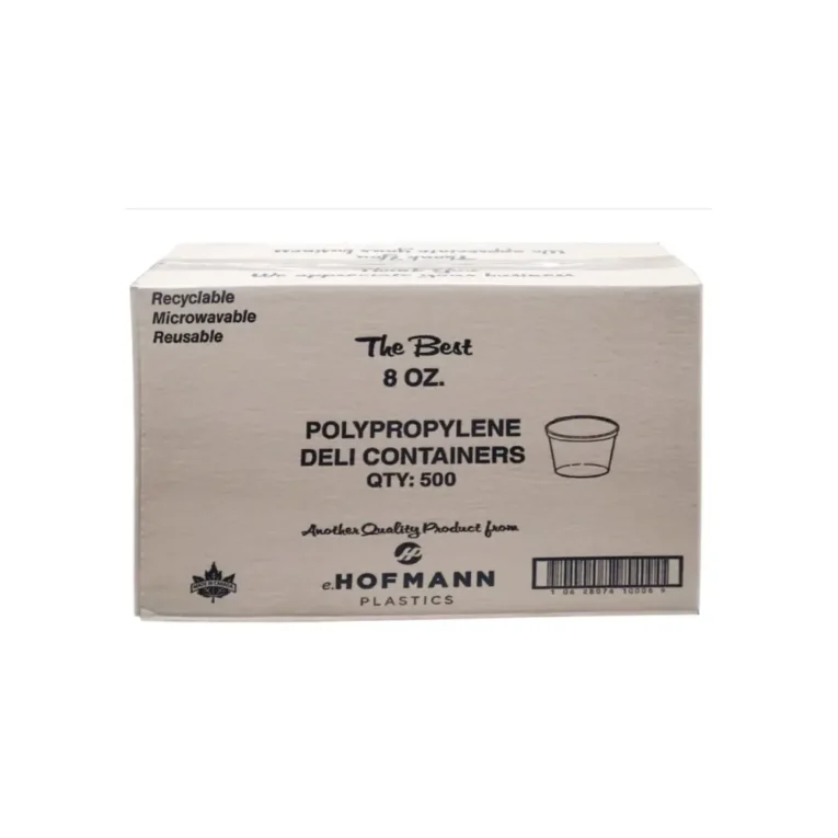 8oz Cyclindrical PET Deli Clear Containers 2