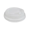 8oz Dome Lock Back Lids for 8oz Hot Paper Cups – White – 1