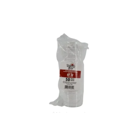 8oz Flat Tear Back Lids for 8oz Hot Paper Cups - White  - 50 Pack