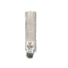 Hot Paper Cups – Printed Ebony, Morning Dew, 8oz, 50 Pack