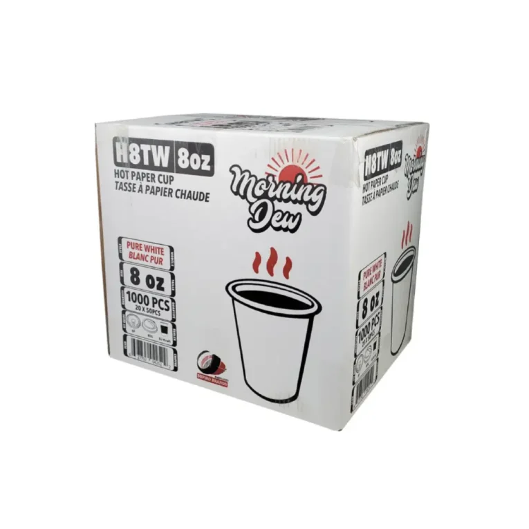 8oz White Hot Paper Cups – Case 2