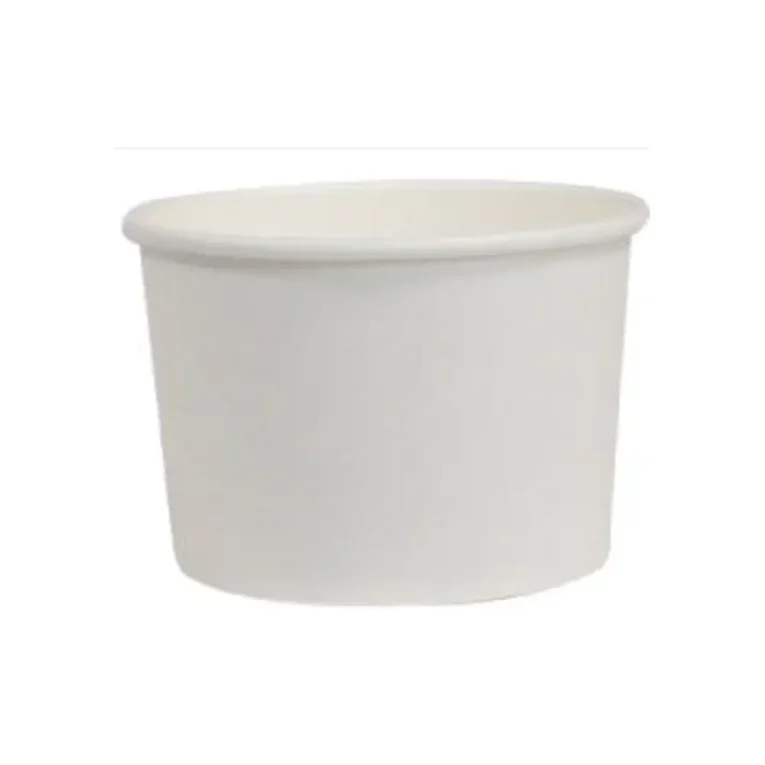 8oz White Paper Soup Cups – Case 1