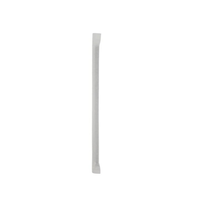 8″ Black Plastic Milkshake Straw Individually Wrapped – 6mm