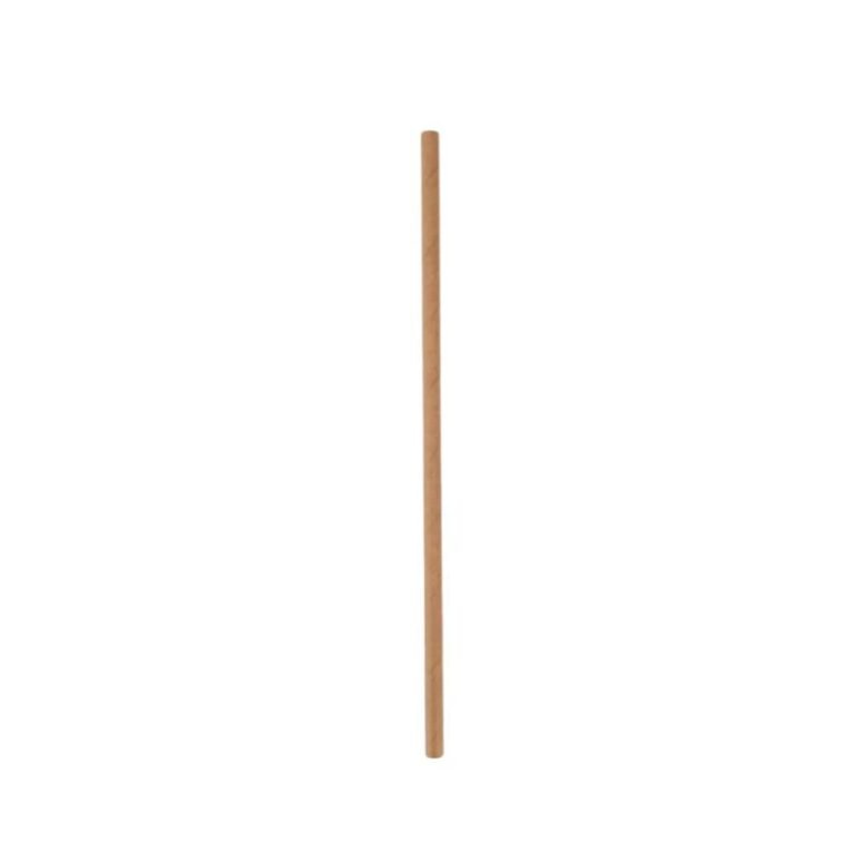 8″ Brown Paper Milkshake Straw Bulk- 6mm – 2