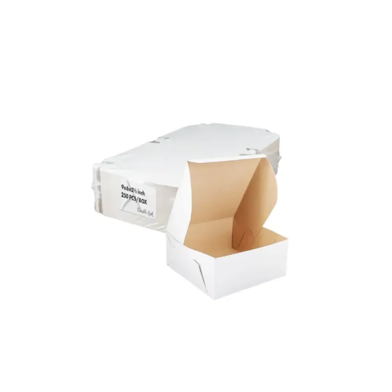 9 x 6 x 2.5 White Cake Boxes 1