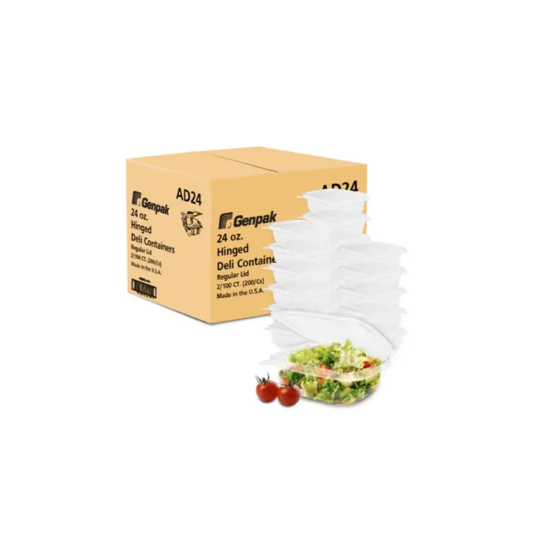AD24 Hinged Clear Deli Containers – 24oz 1