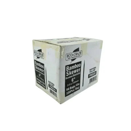 Bamboo Skewers 2.5mm x 6" - Case