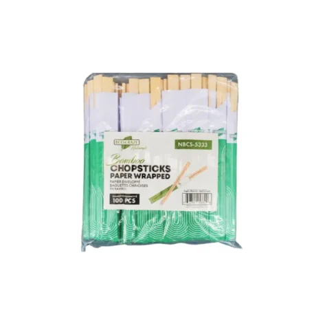 Bamboo Twin Chopsticks Individually Wrapped - 100 Pack