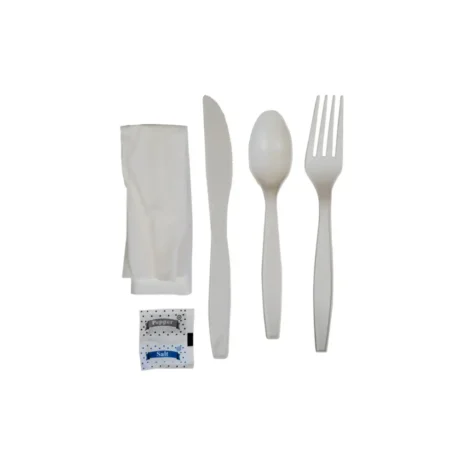 Corn Starch Individually Wrapped 6-Piece Cutlery Kits - TS/K/F/N/S&P