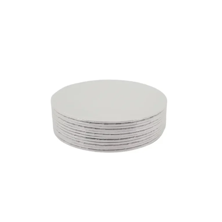 Decora 12″ x 0.25″ Cake Board Round Silver 1