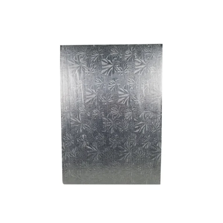 Decora 12″ x 17″ x 0.25″ Cake Board Half Slab Silver 1