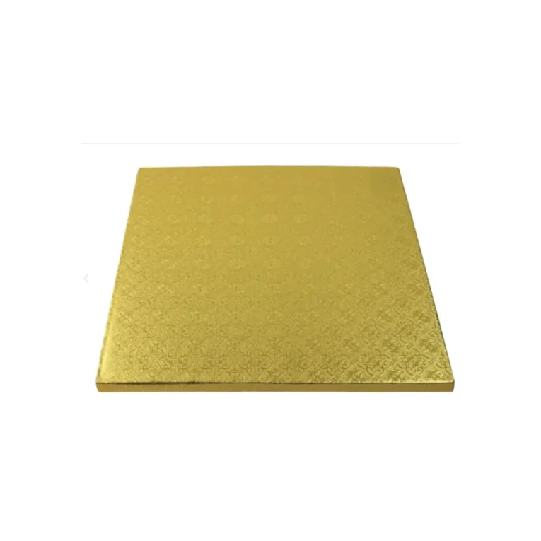 Decora 16″ x 16′ x 0.50″ Cake Board Square Gold (Thick)