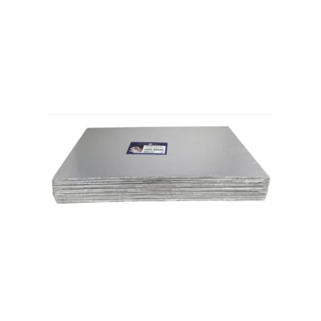 Decora 17" x 25" x 1/4" Cake Board Full Slab Silver