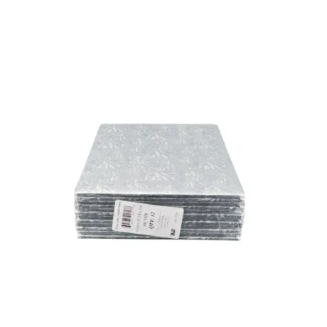 Decora 9 3/4" x  13 3/4" x 1/4" Cake Board Rectangle Silver