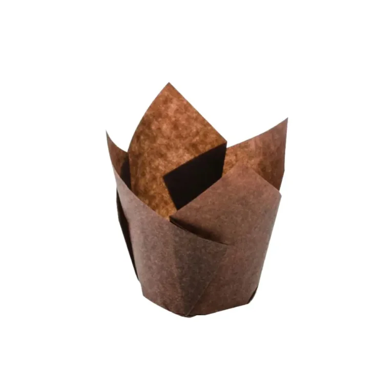 Enjay Tulip Chocolate Brown Muffin Cups