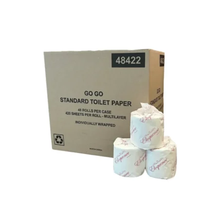 GoGo Eloquence Multilayer Standard Bathroom Tissue Rolls - 420 Sheets